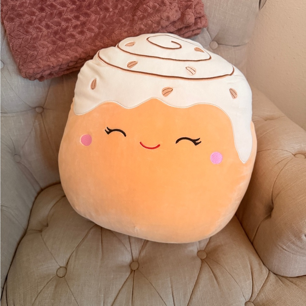 16” Chanel Squishmallow Plush with Cream and Pink Accents